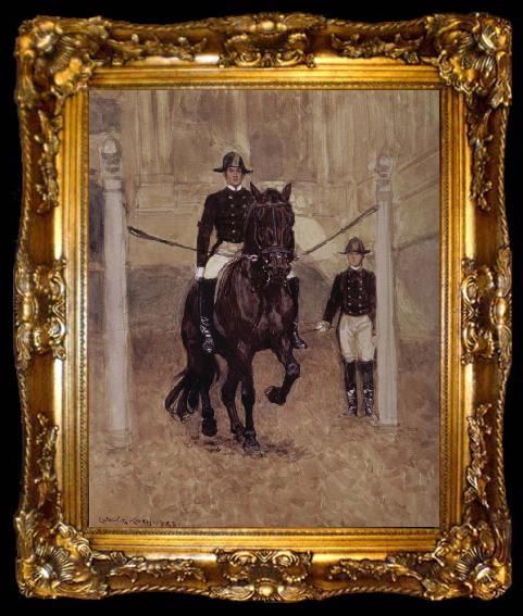framed  Ludwig Koch Piaffe, ta009-2